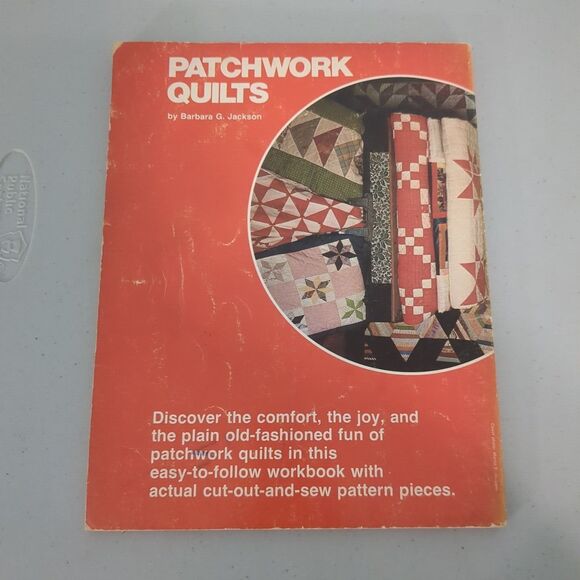 Patchwork Quilts by Barbara G Jackson 123 Home Guides 1978 Paperback Patterns - Picture 2 of 2